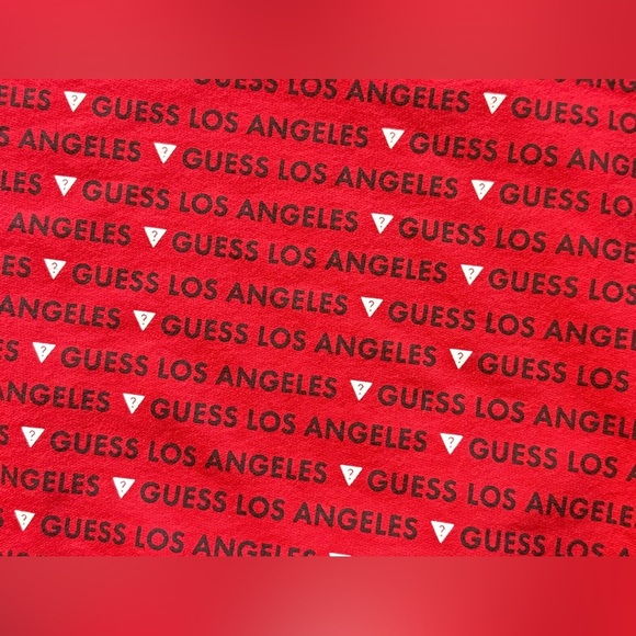 GUESS Los Angeles AOP All over Print Crewneck Sweatshirt Size Medium - Picture 3 of 3